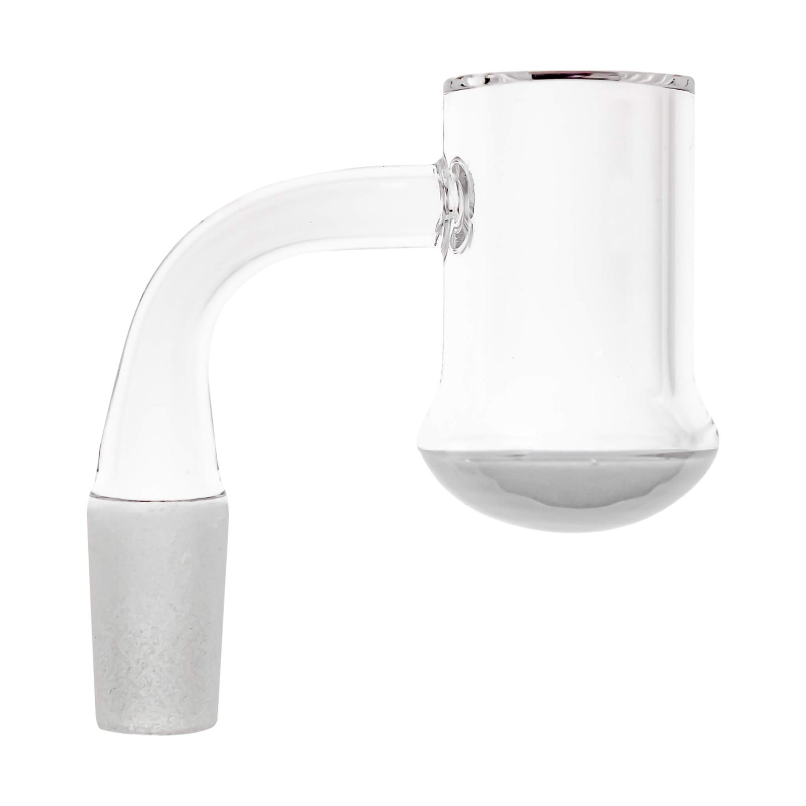 25mm Quartz Banger | Flared | Round Opaque Bottom | Profile View | DW