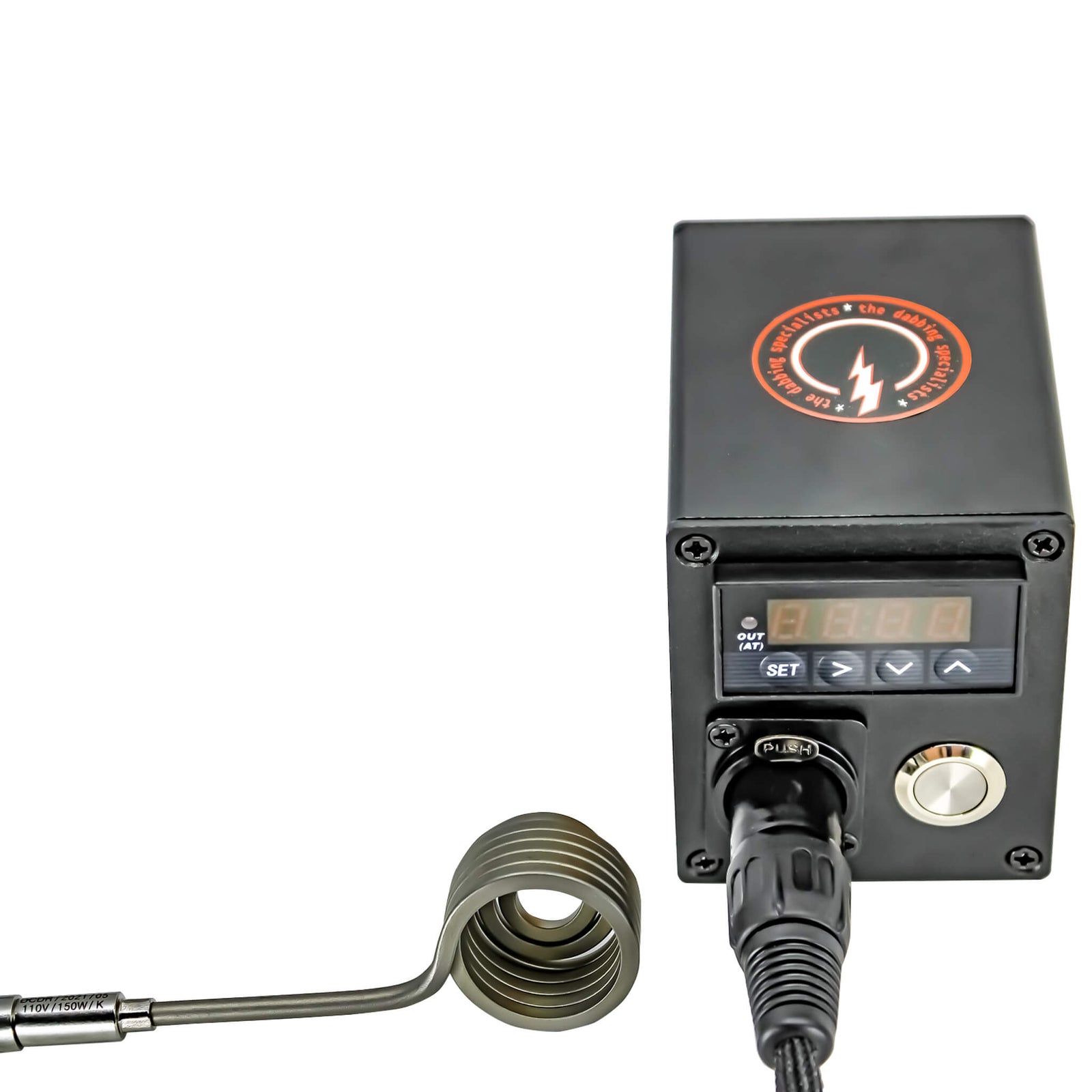 Portable Deluxe Enail | Black Deluxe Enail View | the dabbing specialists