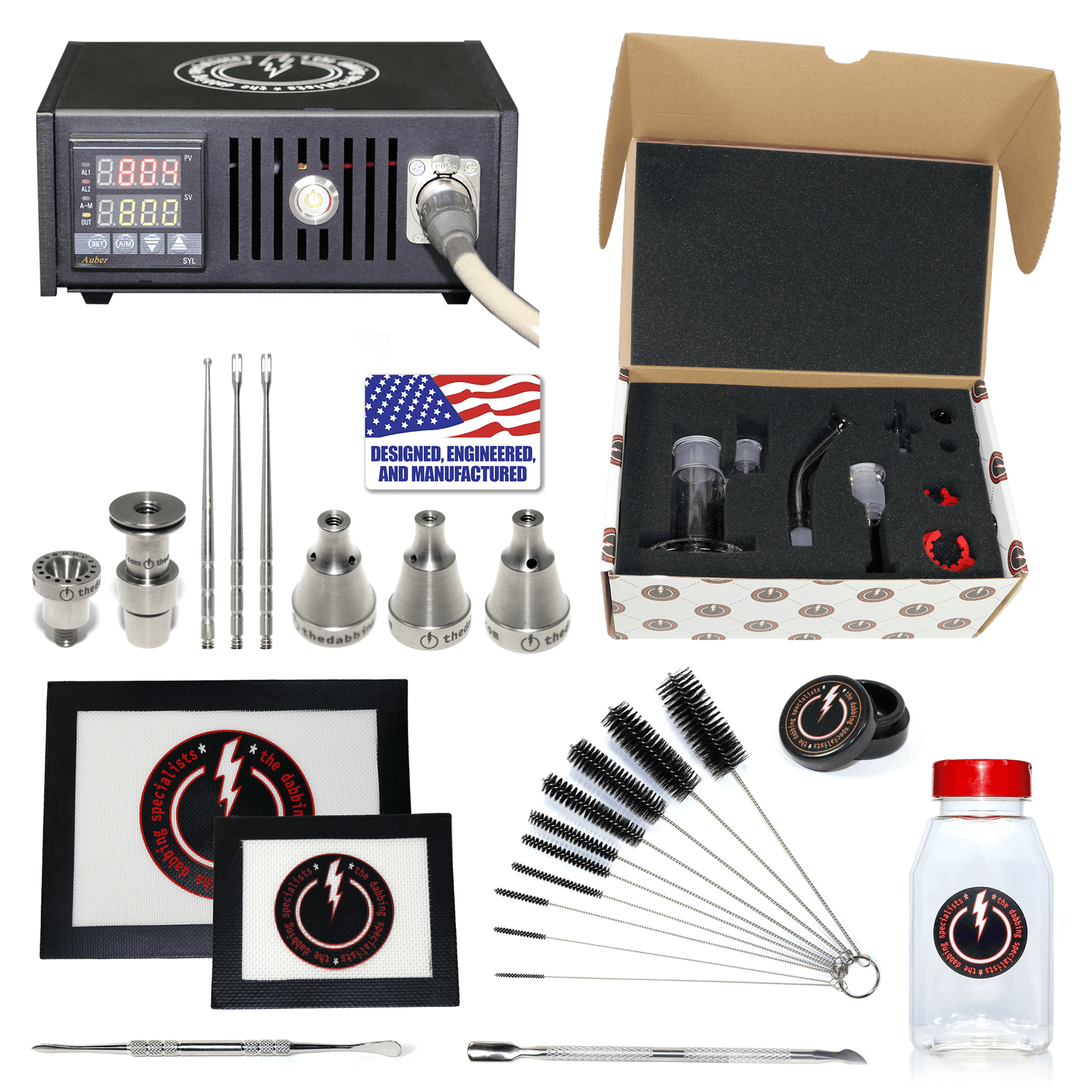 The Complete TDS Dabbing Enail Kit - Deluxe Version | Orange Kit View | Dabbing Warehouse