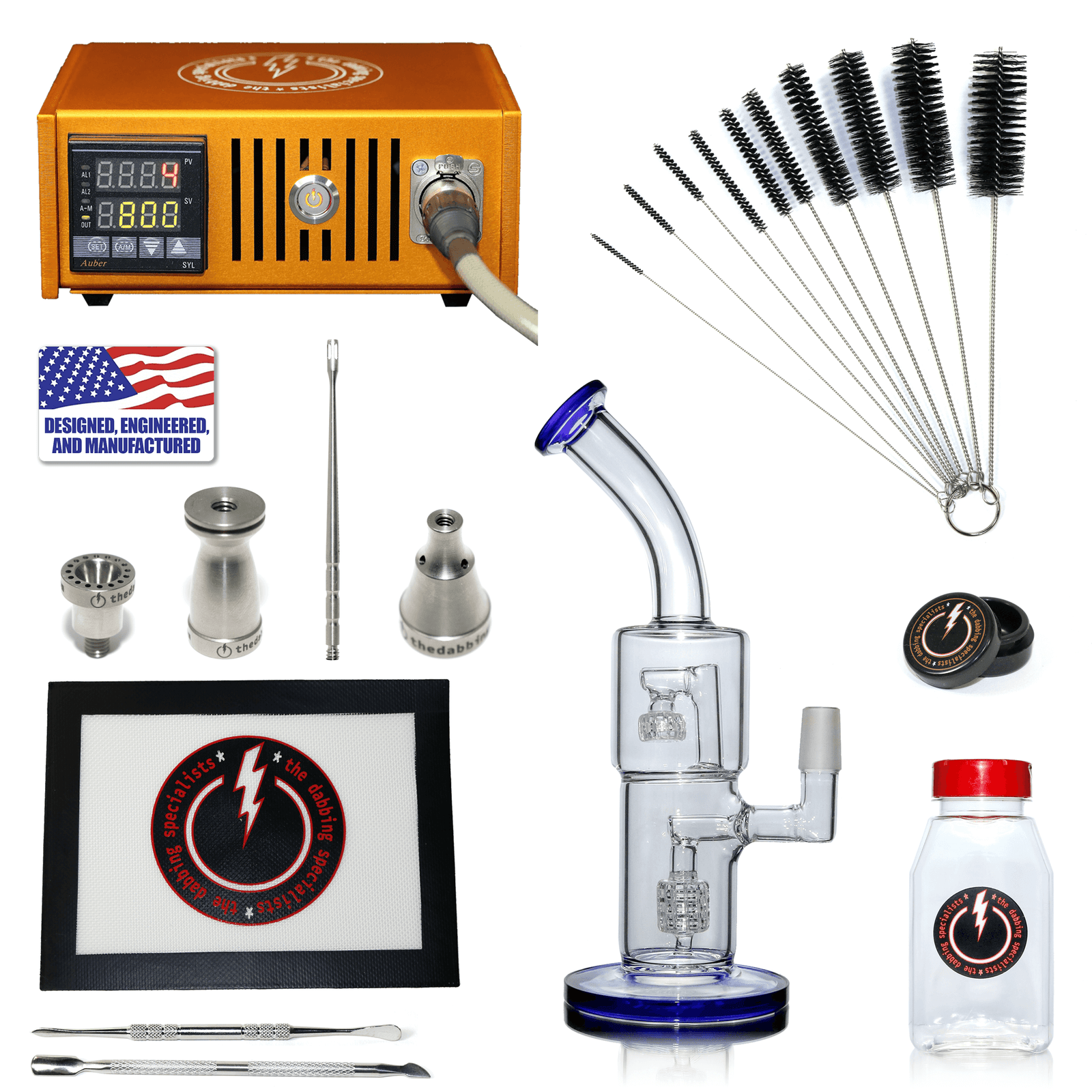 The Complete TDS Dabbing Enail Kit - Economy Version | Orange Kit View | Dabbing Warehouse