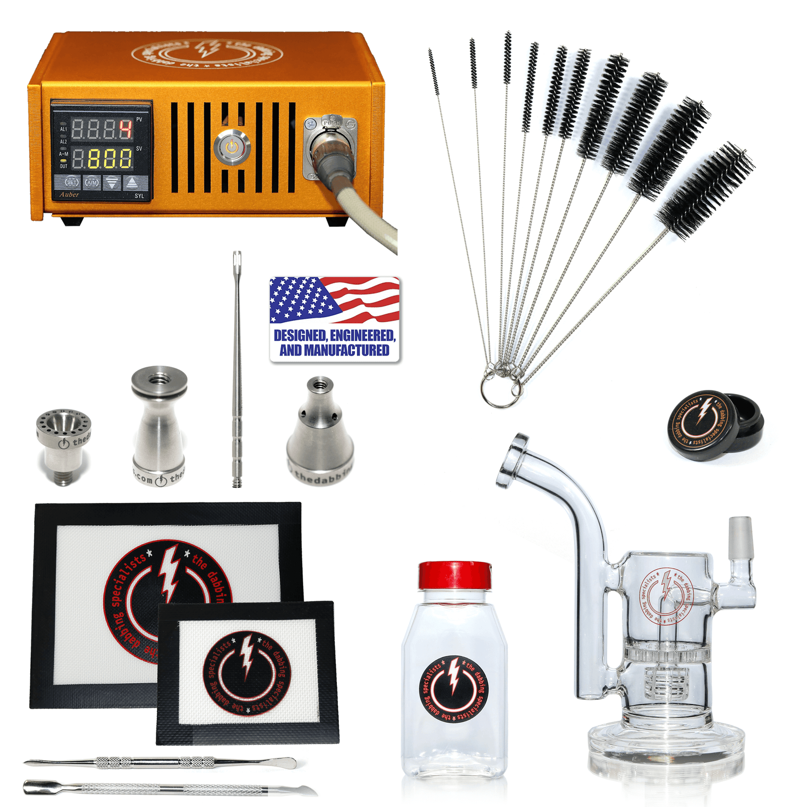 The Complete TDS Dabbing Enail Kit - Intermediate | Orange Kit View | Dabbing Warehouse
