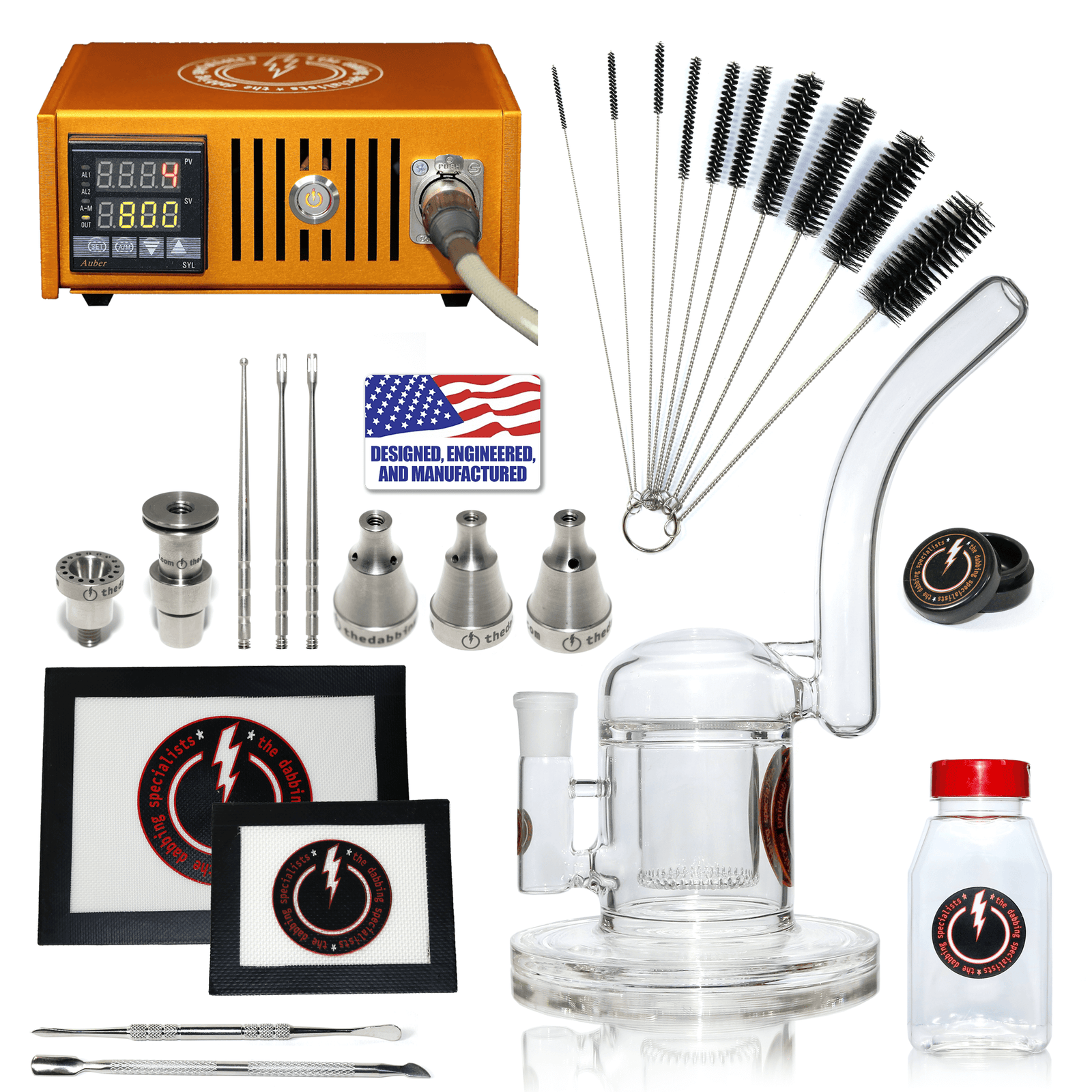 The Complete TDS Dabbing Enail Kit - Professional | Orange Kit View | Dabbing Warehouse