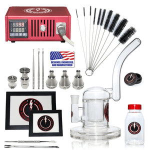 The Complete TDS Dabbing Enail Kit - Professional | Red Kit View | Dabbing Warehouse