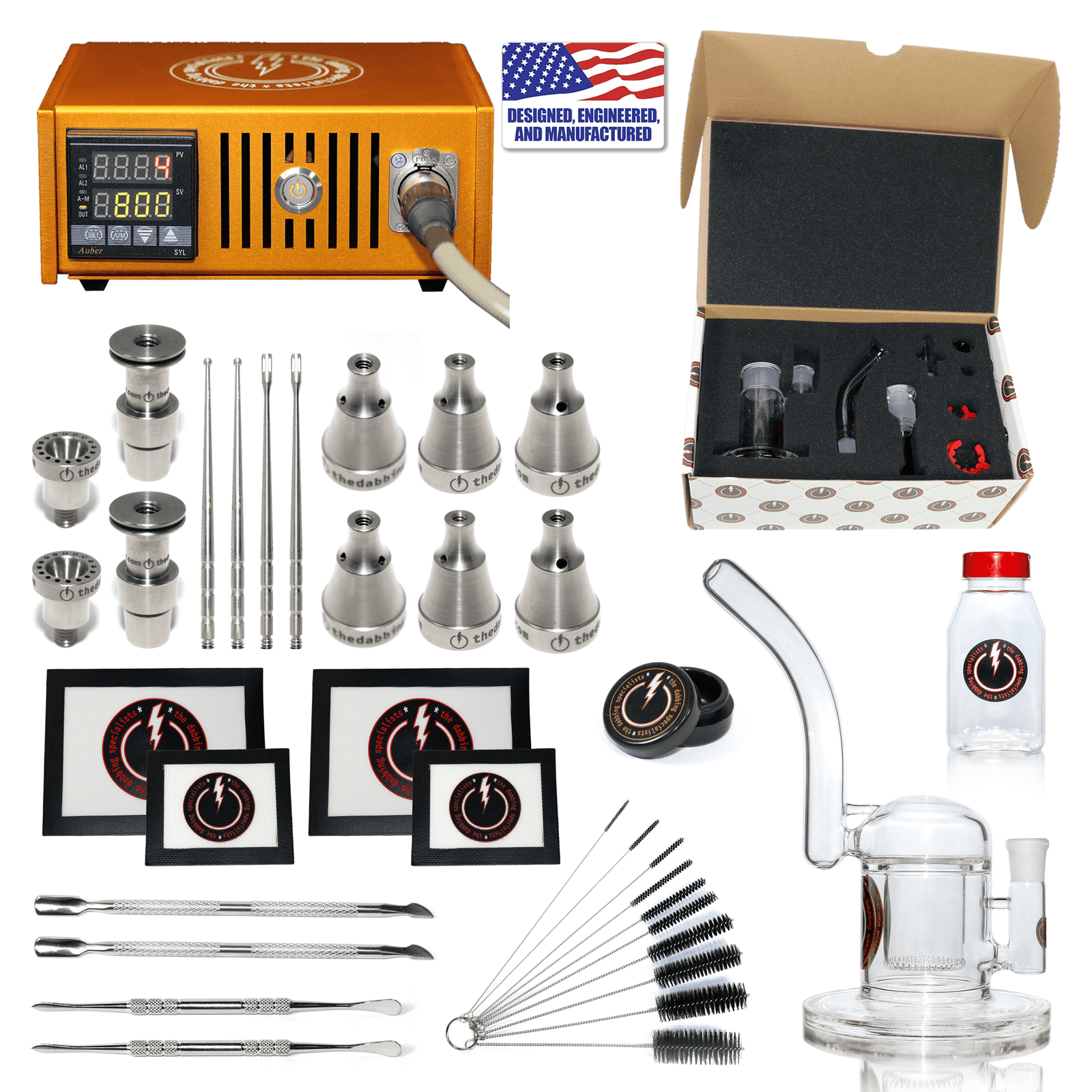 Complete TDS Dabbing Enail Kit - Ultimate | Orange Kit View | Dabbing Warehouse