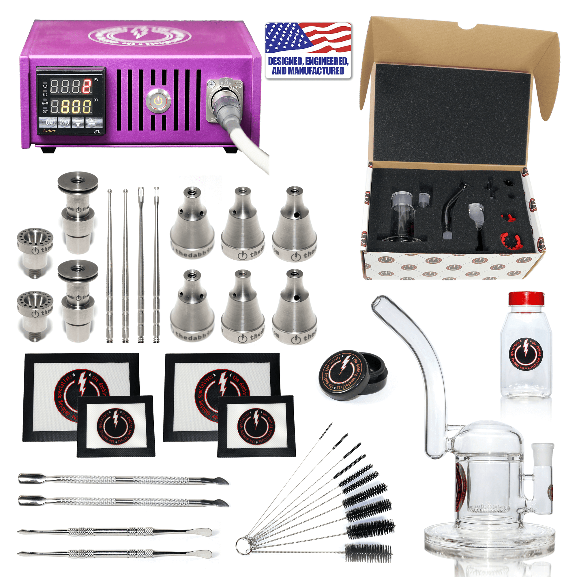 Complete TDS Dabbing Enail Kit - Ultimate | Purple Kit View | Dabbing Warehouse