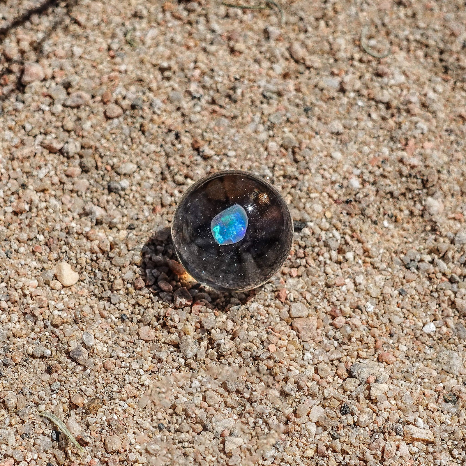 Clear Opal Encased Slurper Marble | Profile View | Dabbing Warehouse