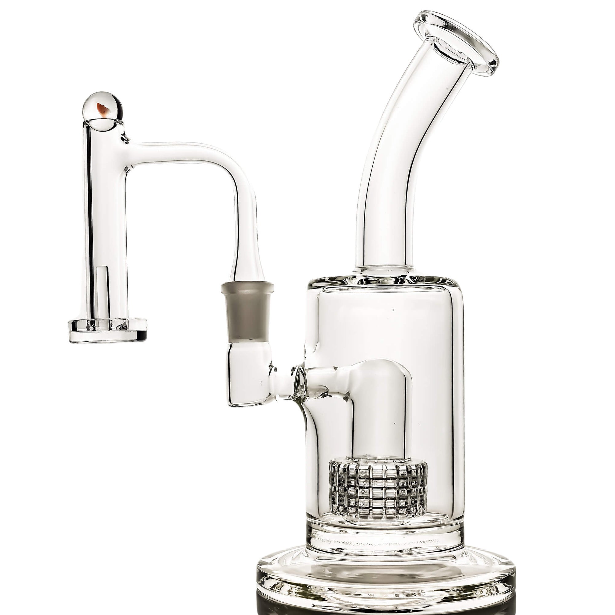 Commander To Control Tower Dabbing Kit | Clear Quartz Pillar Profile View | the dabbing specialists