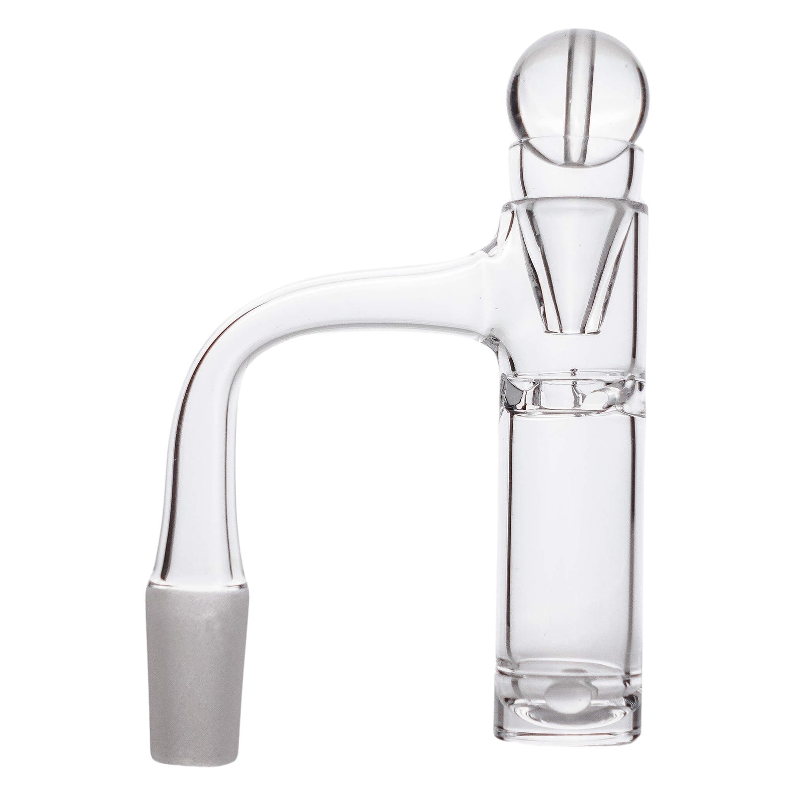 Auto Spin Tall Drip Quartz Banger Kit | Profile View Air Inlet Open Slurper Marble | DW