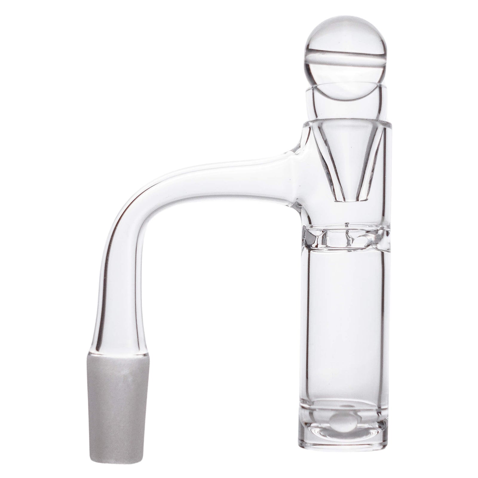 Auto Spin Tall Drip Quartz Banger Kit | Profile View Air Inlet Open Slurper Marble | DW