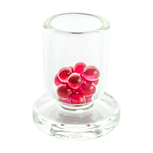 6mm Terp (Dab) Pearls-Ruby | Ruby Terp Pearls In Cup View | Dabbing Warehouse