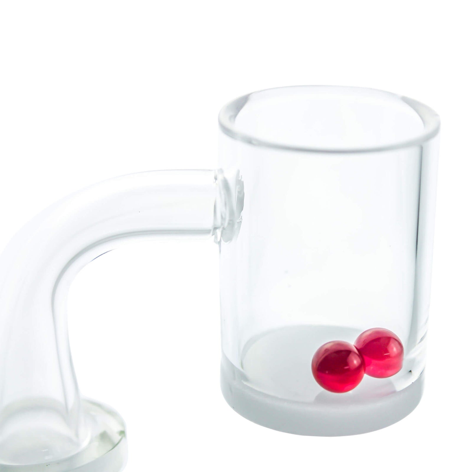 6mm Terp (Dab) Pearls-Ruby | Ruby Terp Pearls In Banger View | Dabbing Warehouse