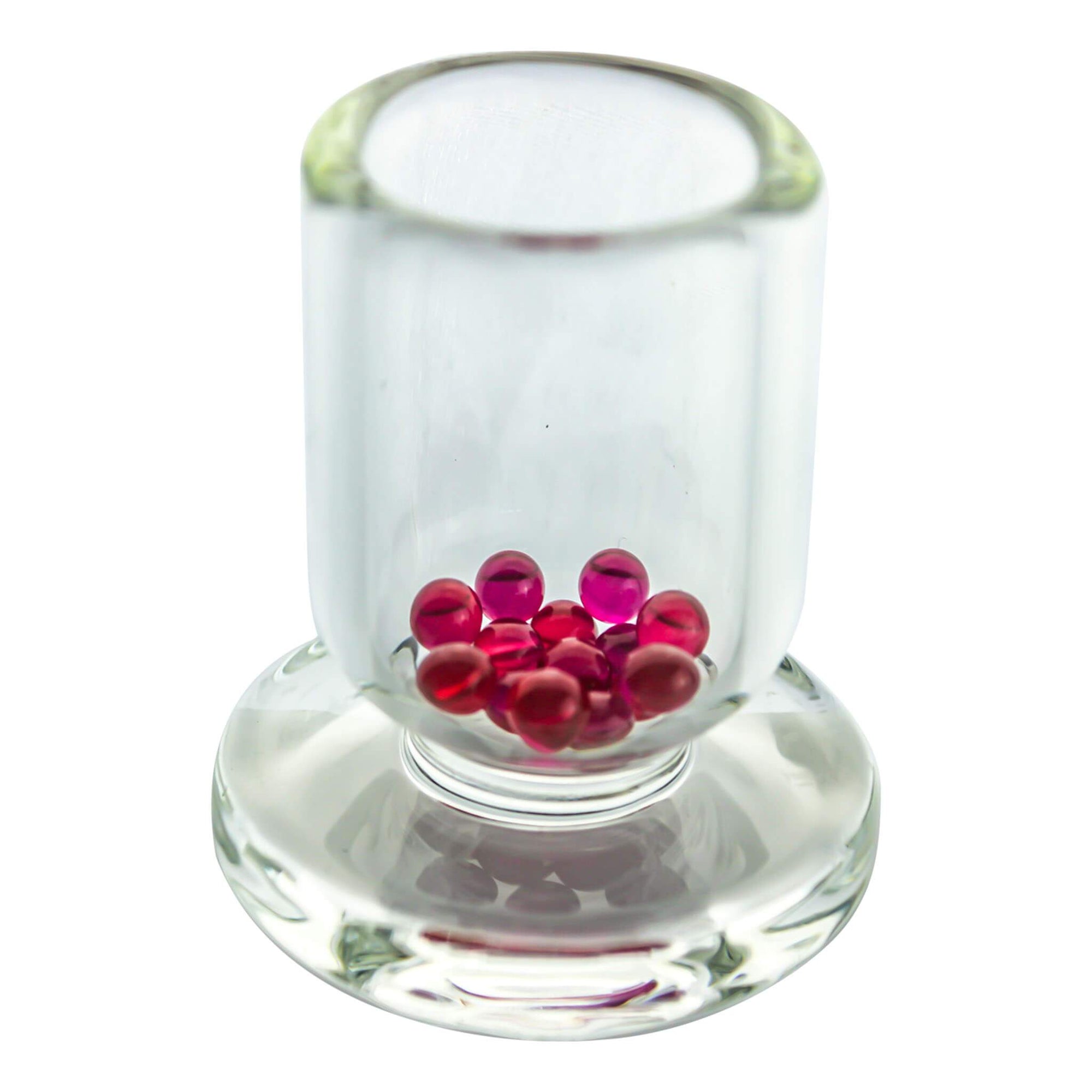 4mm Terp Pearls-Ruby | Ruby Terp Pearls In Banger View | DW