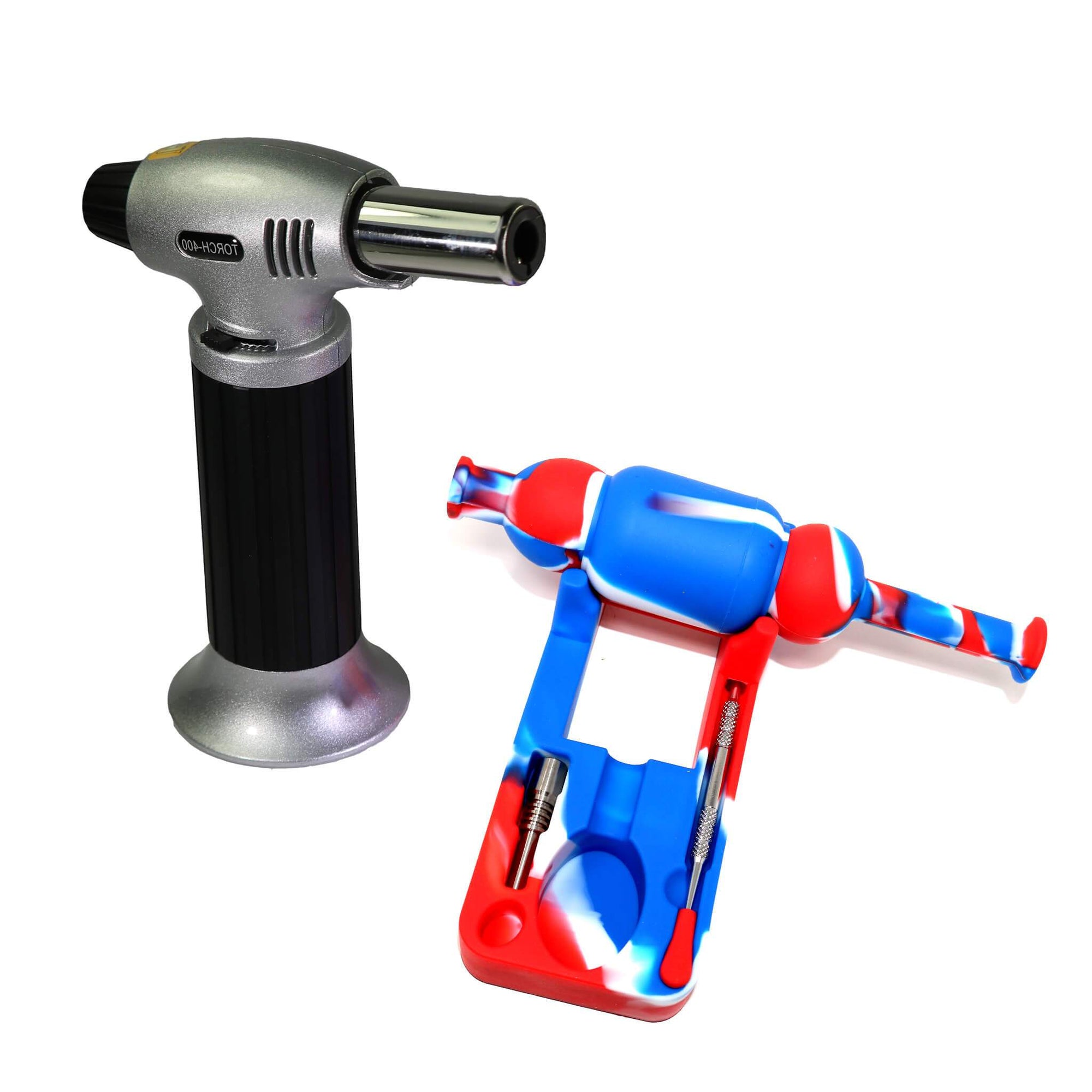 Complete Nectar Collector Dabbing Bundle | Red & White & Blue View | Dabbing Warehouse
