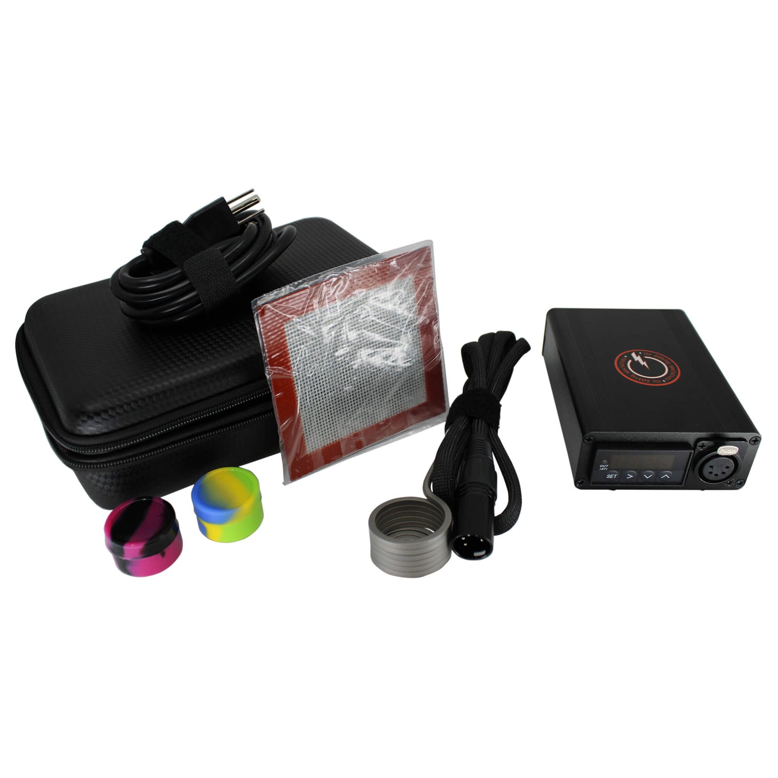 30mm Mini Enail Complete Dabbing Kit #4 - 30mm enail and coil | Full Kit In Use View | DW