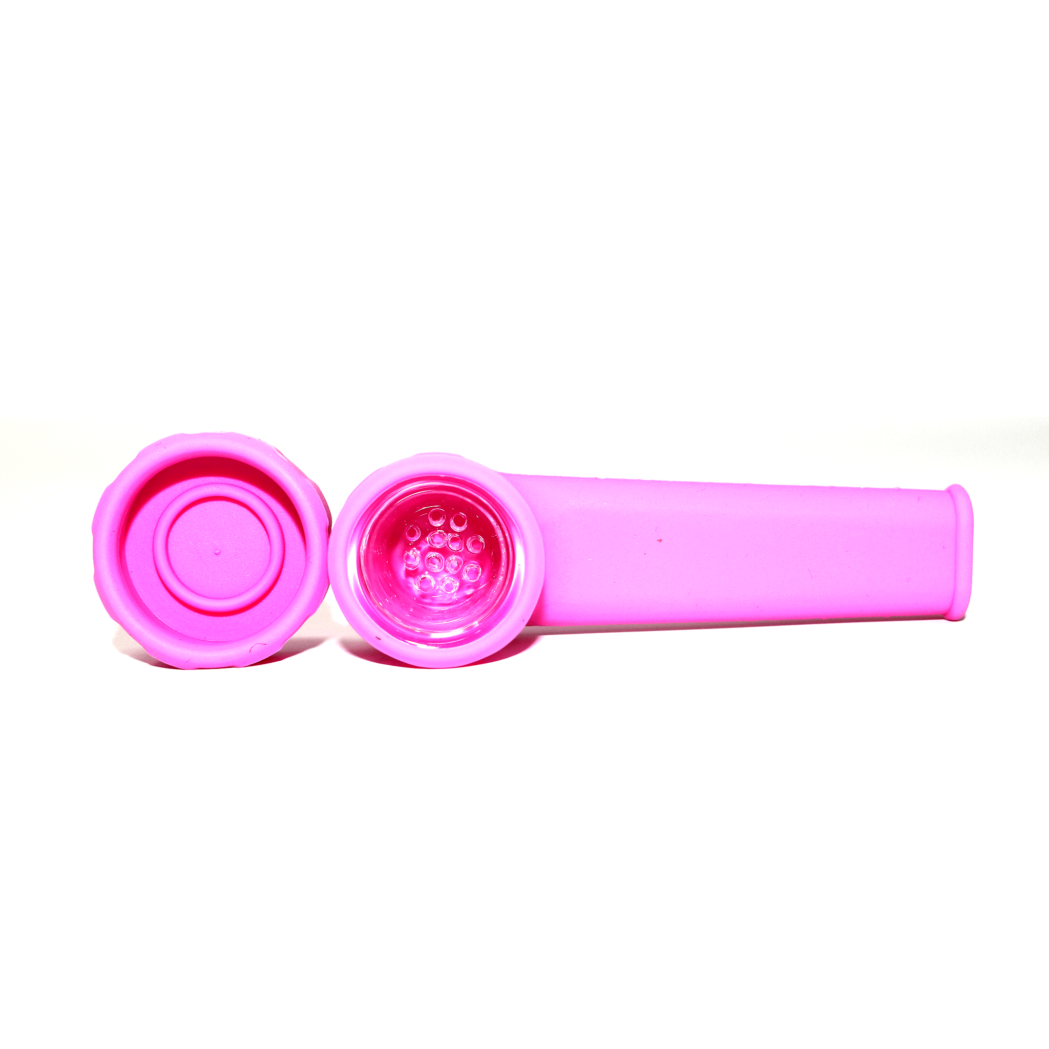 Silicone Smoking Pipe With Cap