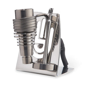 High Five V2 Coil Stand | Coil Stand In Use With Titanium Nail View | Dabbing Warehouse