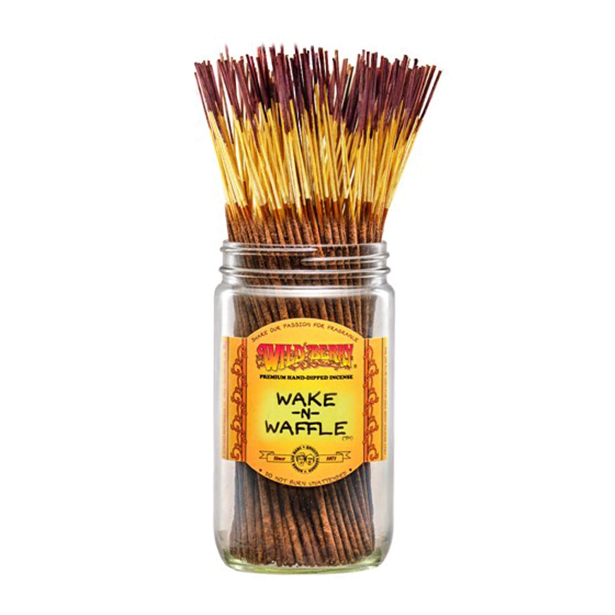 Wake -N- Waffle ™ Incense Sticks | Profile View In Jar | Dabbing Warehouse