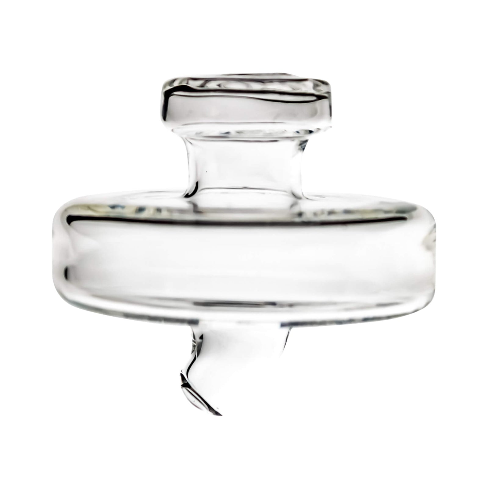 Clear E-Banger Spinner Carb Cap | Profile View | Dabbing Warehouse