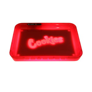 Cookies Glo Tray V3 | Red Lit View | Dabbing Warehouse