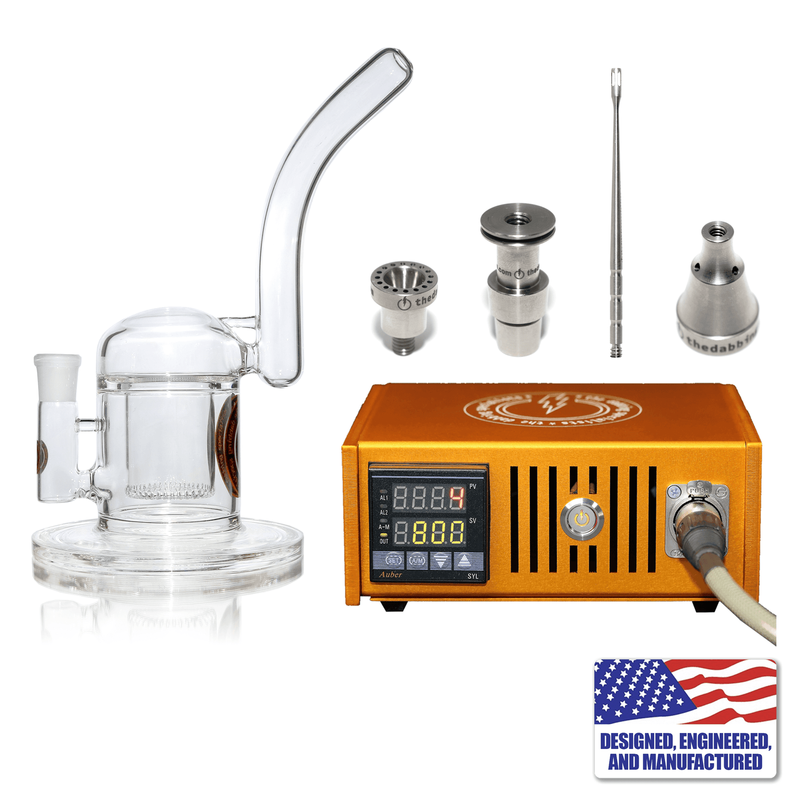 Enail Dabbing Kit | Custom Dabbing Kit #2 | Orange Kit View | Dabbing Warehouse