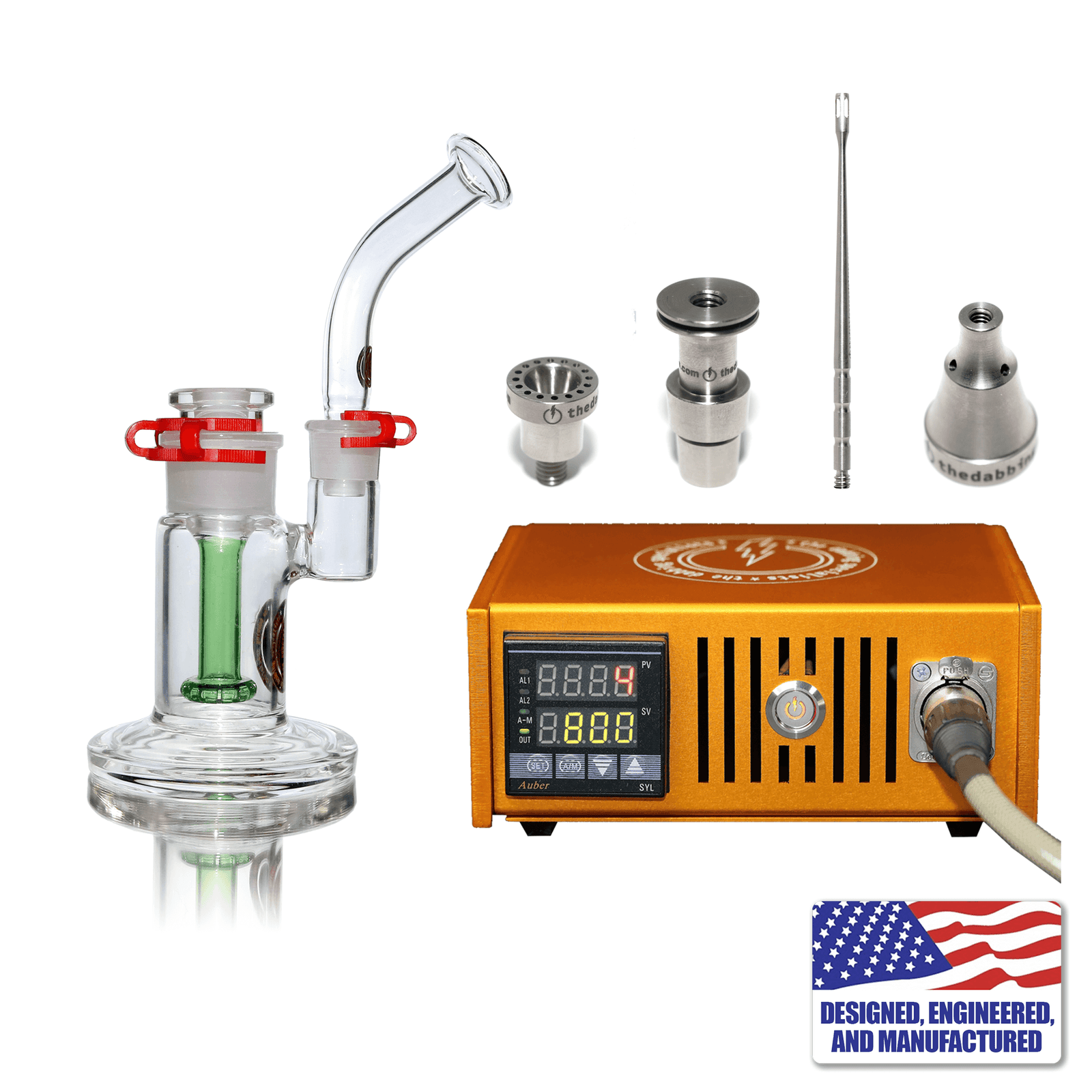 Enail Dabbing Kit | Custom Dabbing Kit #4 | Orange Kit View | Dabbing Warehouse