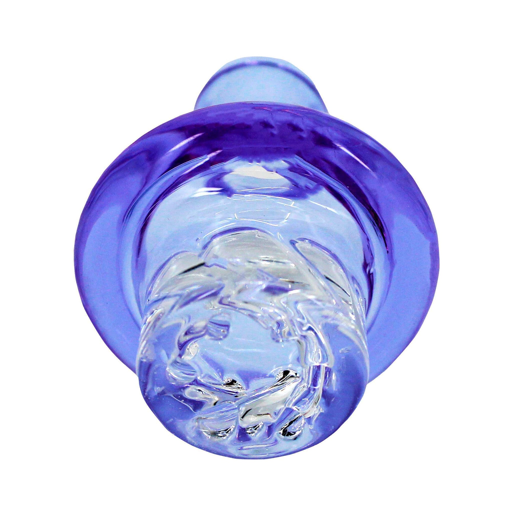 Cyclone Spinner Carb Cap | Blue Cyclone Underside View | Dabbing Warehouse