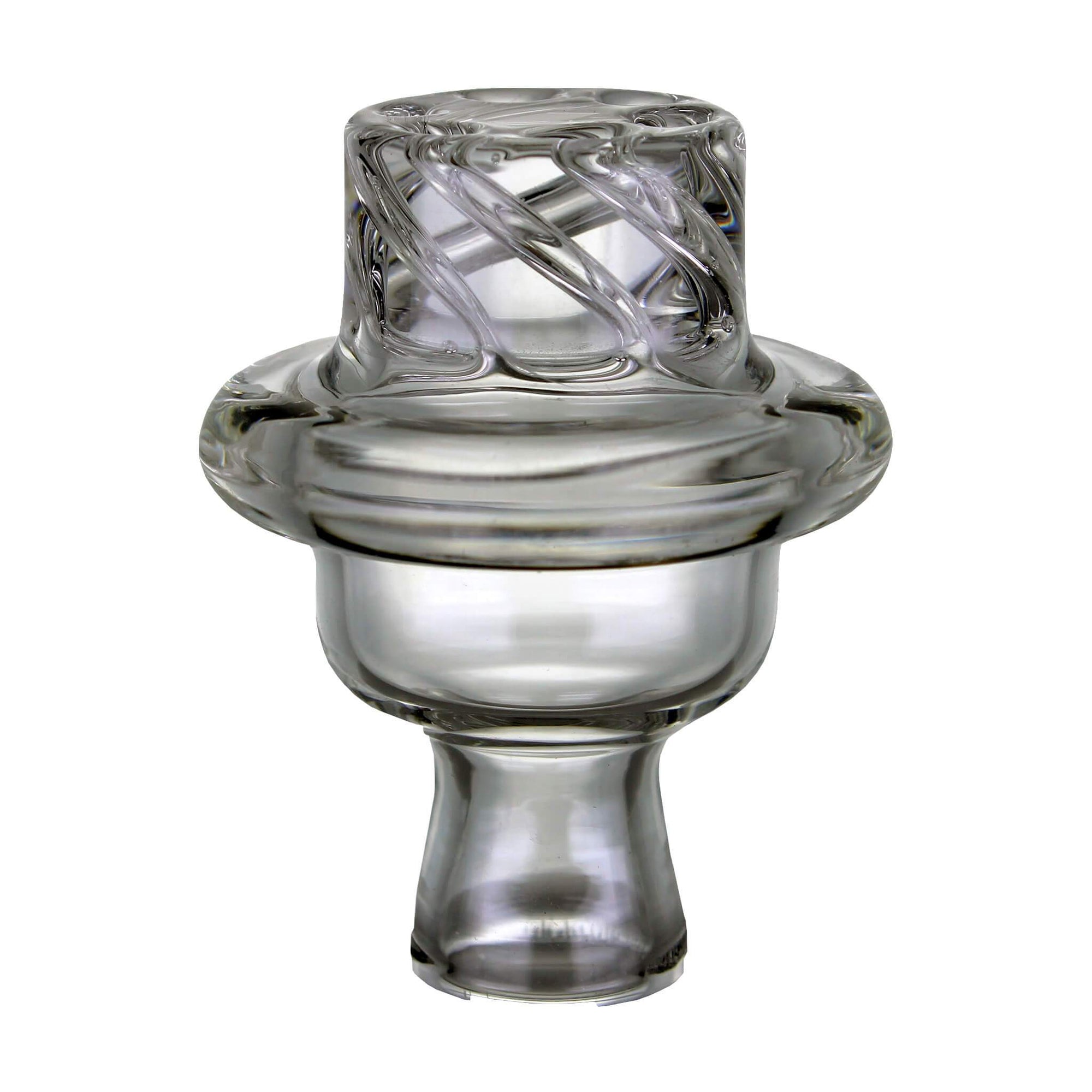 Cyclone Spinner Carb Cap | Clear Cyclone Upside Down View | Dabbing Warehouse