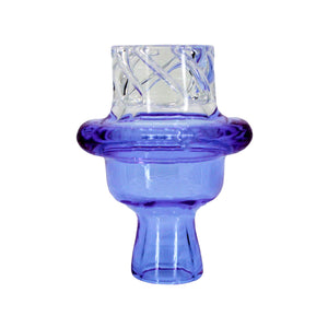 Cyclone Spinner Carb Cap | Blue Cyclone Upside Down View | Dabbing Warehouse