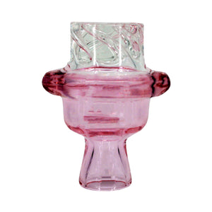 Cyclone Spinner Carb Cap | Pink Cyclone Upside Down View | Dabbing Warehouse