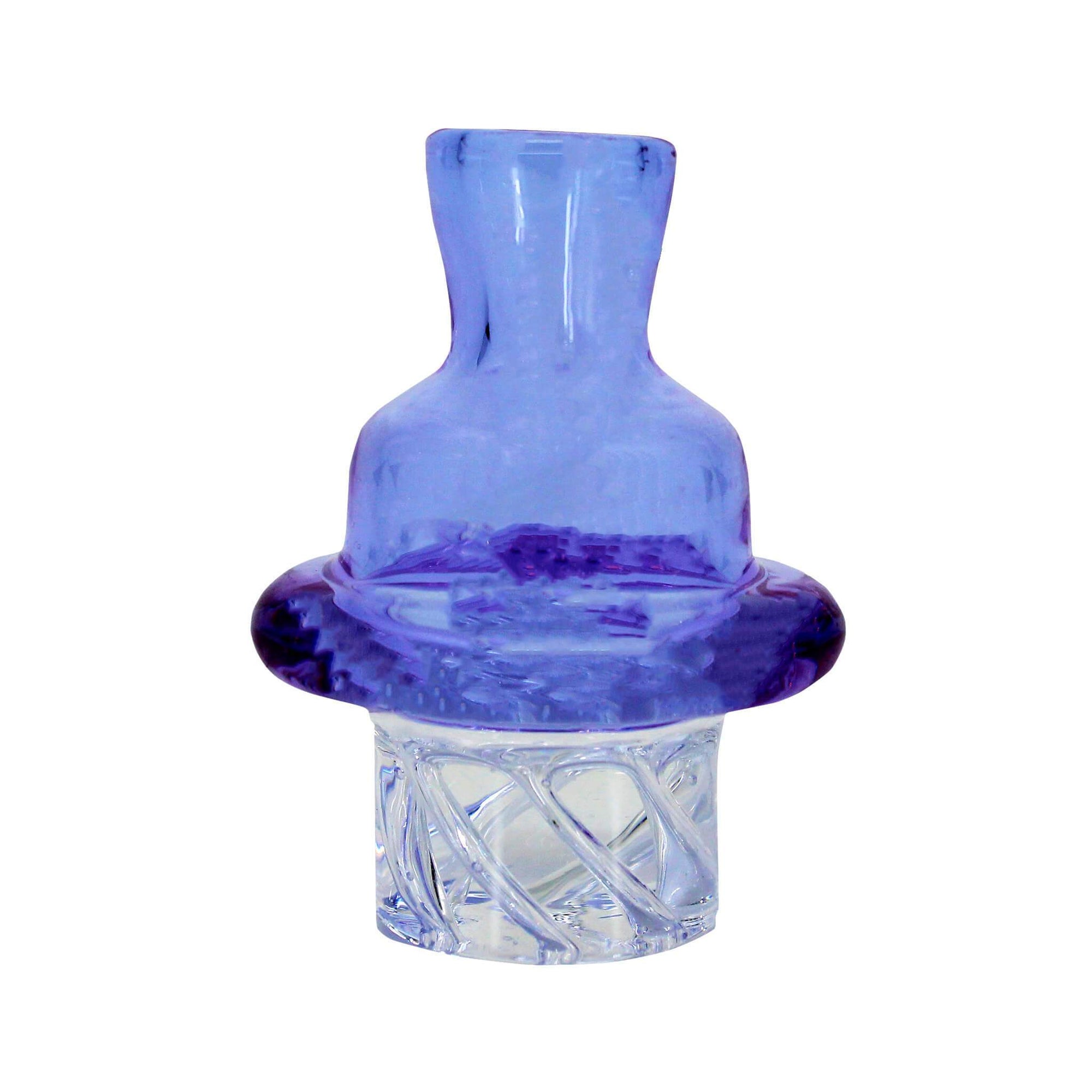 Cyclone Spinner Carb Cap | Blue Cyclone Profile View | Dabbing Warehouse