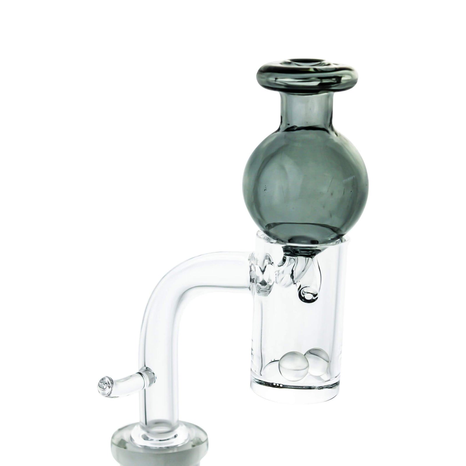 Dual Nozzle Directional Bubble Carb Cap | Banger On Cap View | Dabbing Warehouse