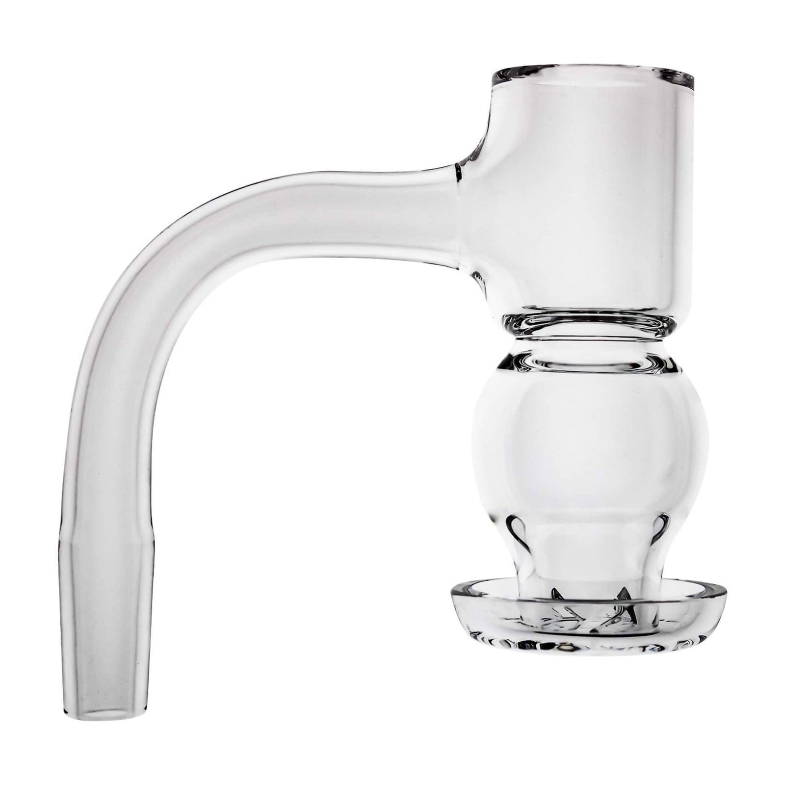 Full Weld Round Belly Terp Slurper | 14mm Male Profile View | Dabbing Warehouse