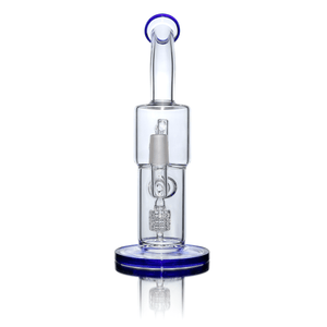 Double Recycler Birdcage Dab Rig - 16-Hole Titanium Nail | Rear Dab Rig View | DW