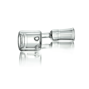 Glass Dab Rig | Mini Dual Bubbler | Double Wall Quartz Banger | E-Banger Prone View | DW