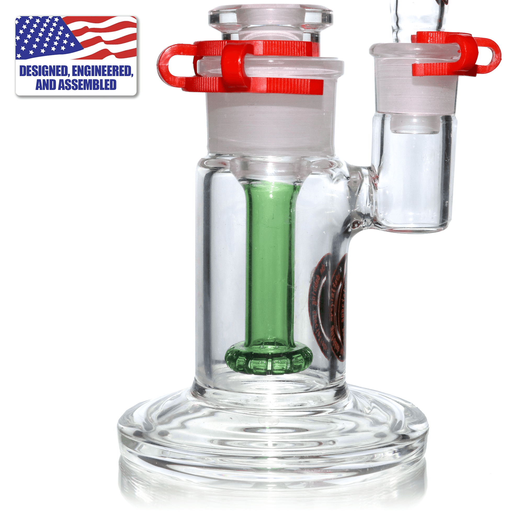Portable Dab Kit | Showerhead Bubbler | E-Banger for 16mm Coil | Close Up Dab Rig View | DW