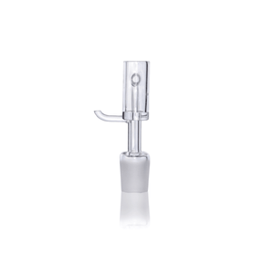 Glass Dab Kit | Showerhead Bubbler with Quartz E-Banger | E-Banger Side View | DW