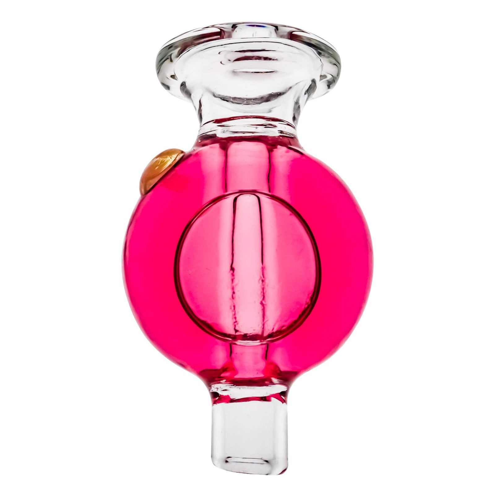 Glycerin Bubble Carb Cap | Pink Profile View | Dabbing Warehouse