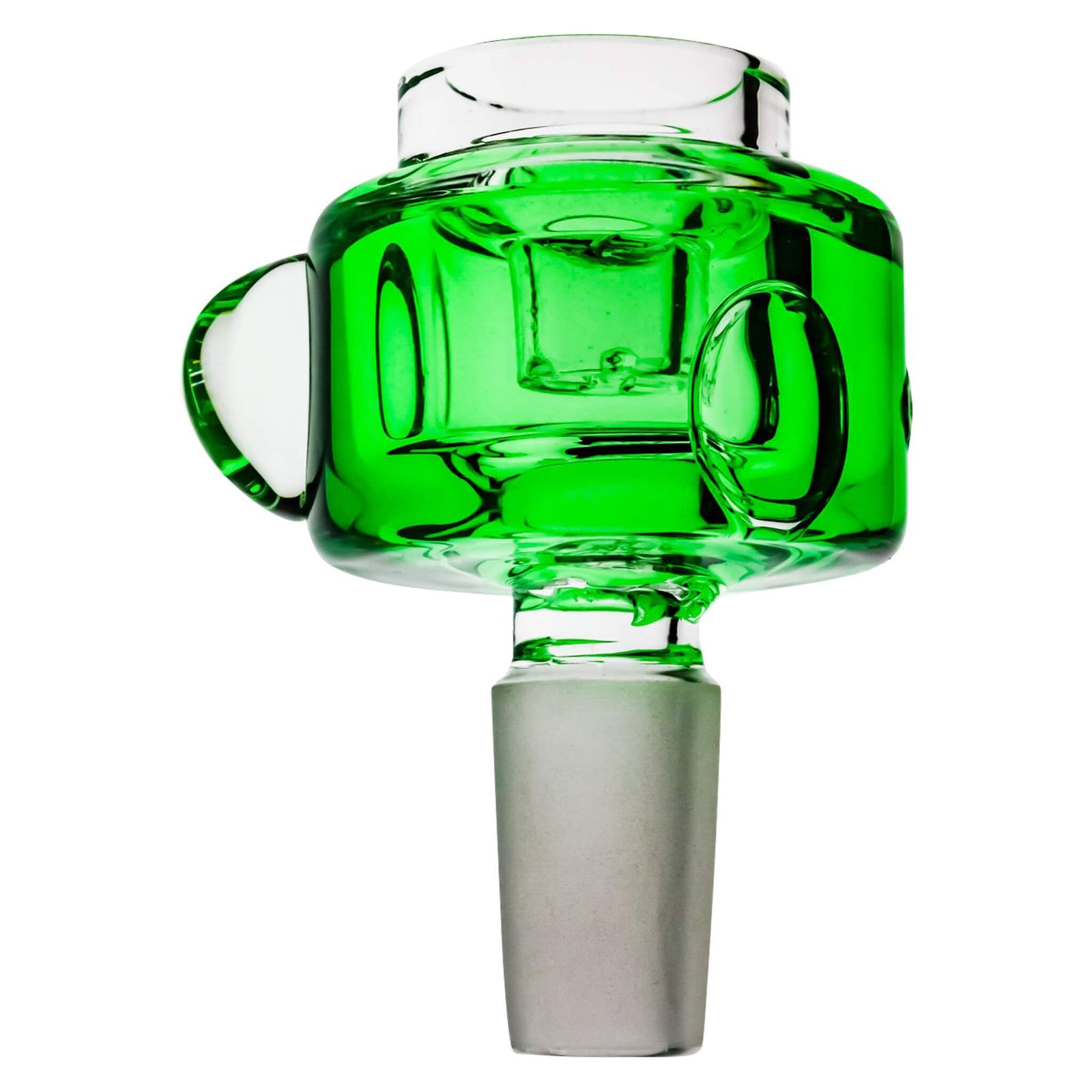 Glycerin Flower Bowl | Green Profile View | Dabbing Warehouse
