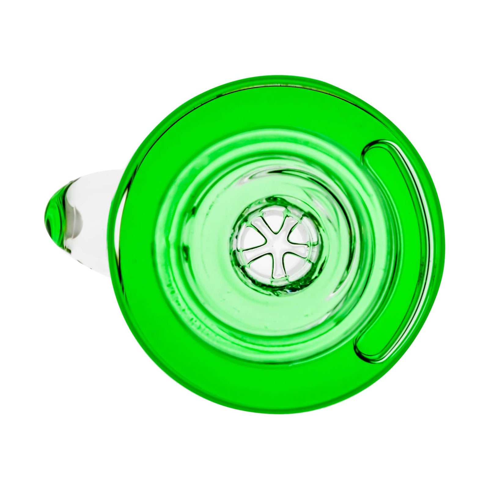 Glycerin Flower Bowl | Green Profile View | Dabbing Warehouse