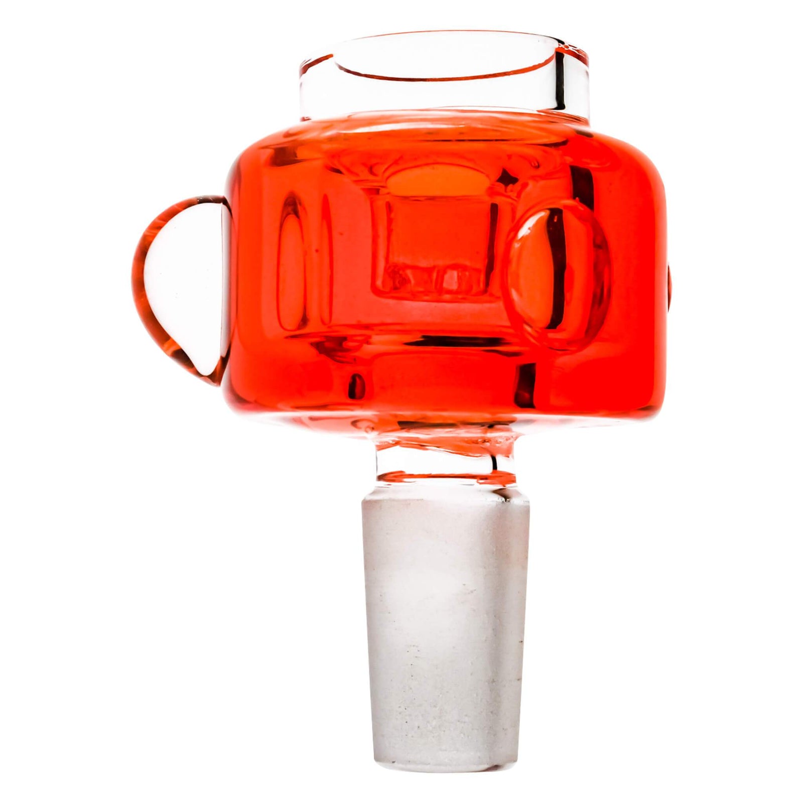 Glycerin Flower Bowl | Orange Profile View | Dabbing Warehouse