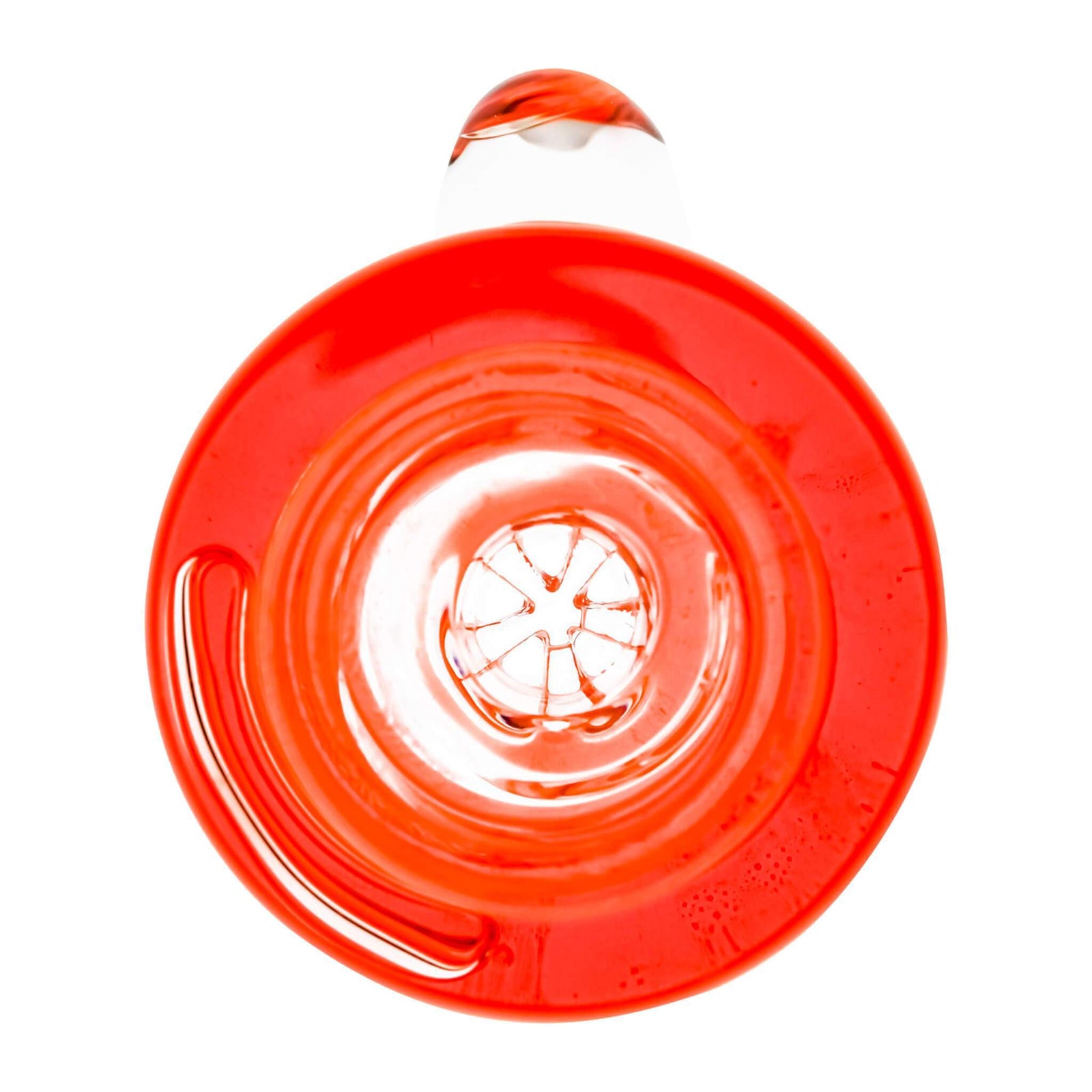 Glycerin Flower Bowl | Orange Profile View | Dabbing Warehouse