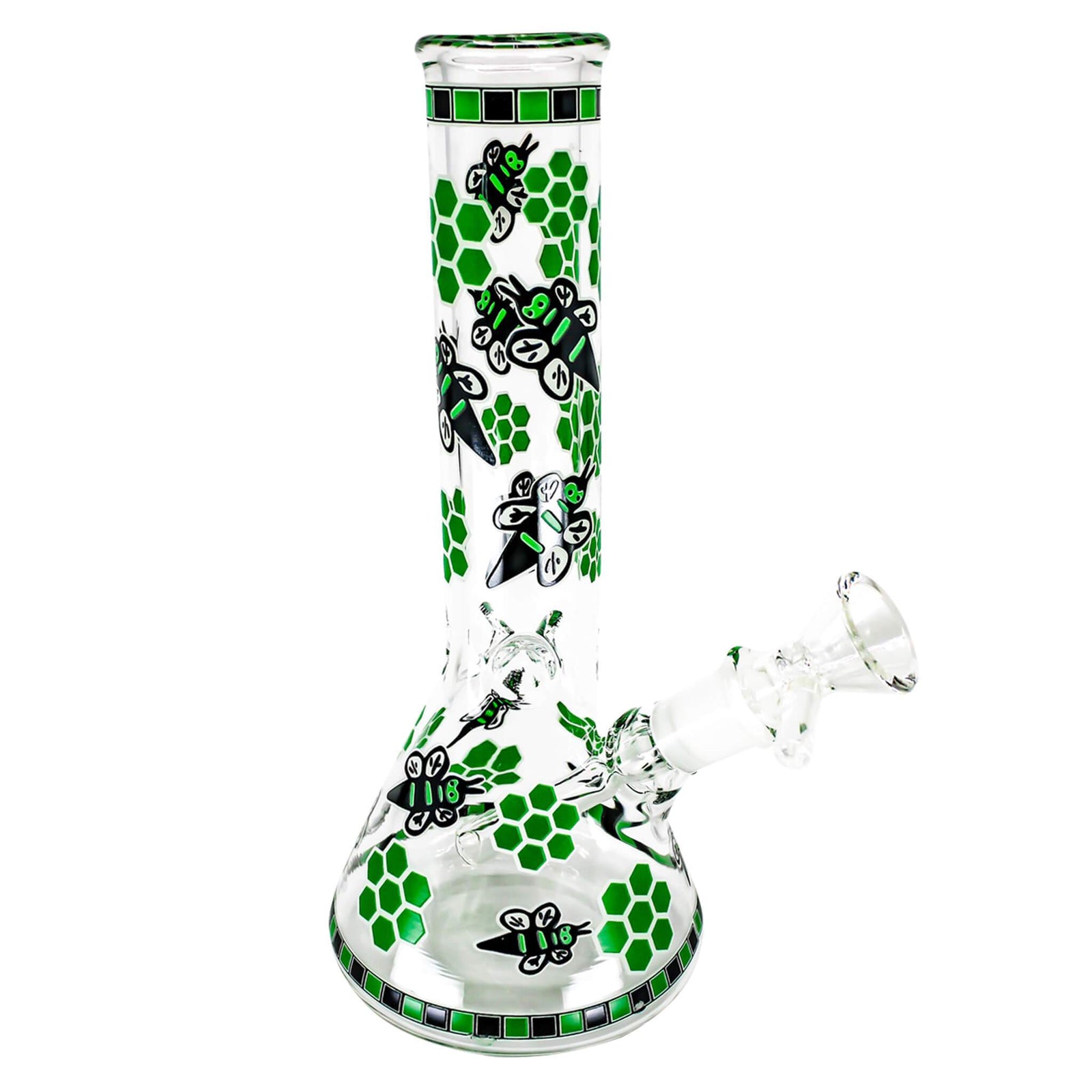 Green Honey Beaker Bong | Profile View | Dabbing Warehouse