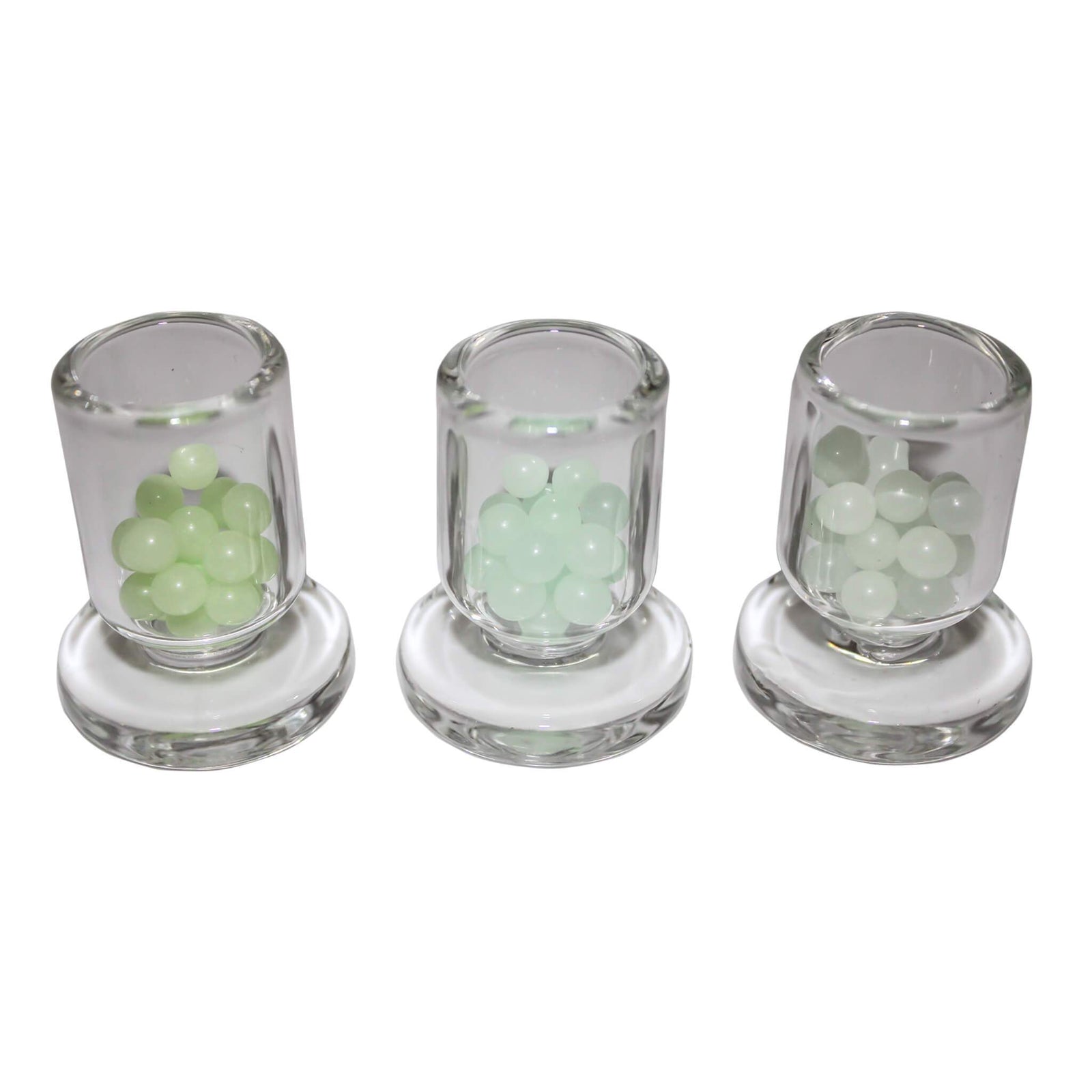 Luminous Quartz Ball Terp Pearls (6mm OD) | Glowing View | Dabbing Warehouse