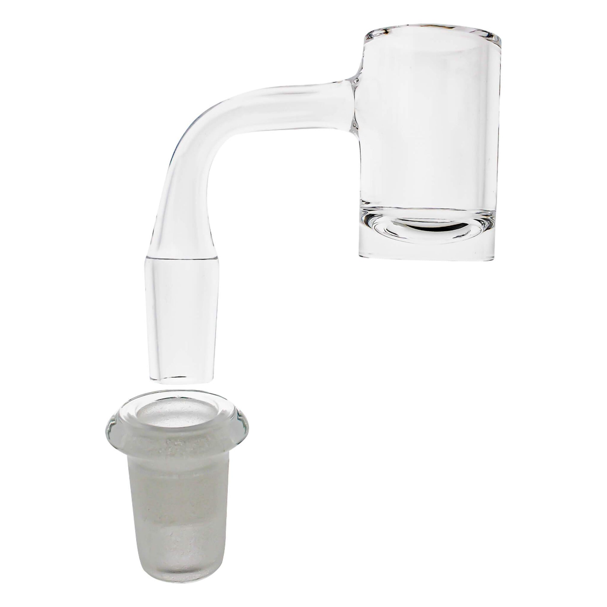 Micro-Sleeve Essential Glass Adapters | 14mm Male Profile In Use View | Dabbing Warehouse