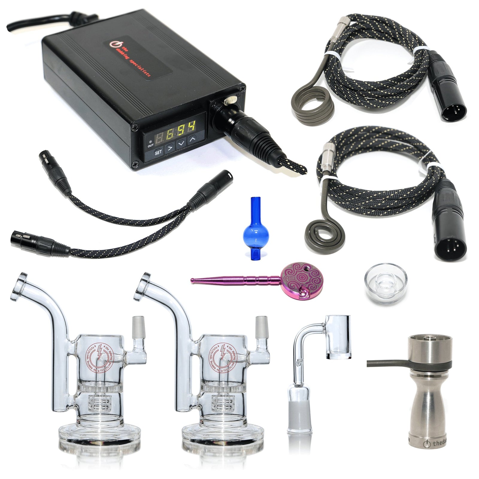 Portable Enail Dual Dabbing Kit | Complete Kit View | Dabbing Warehouse