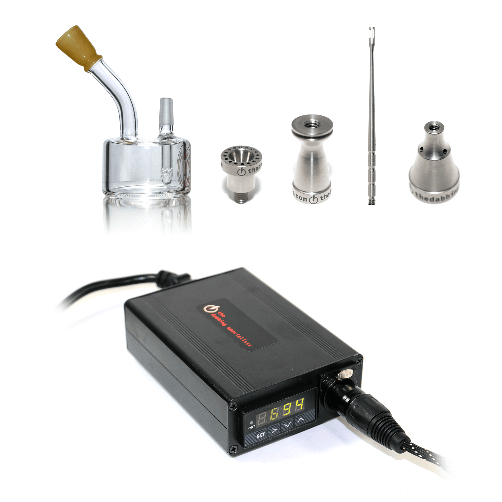 Portable Mini Enail Dabbing Kit #1 | Full Kit Expanded View | Dabbing Warehouse