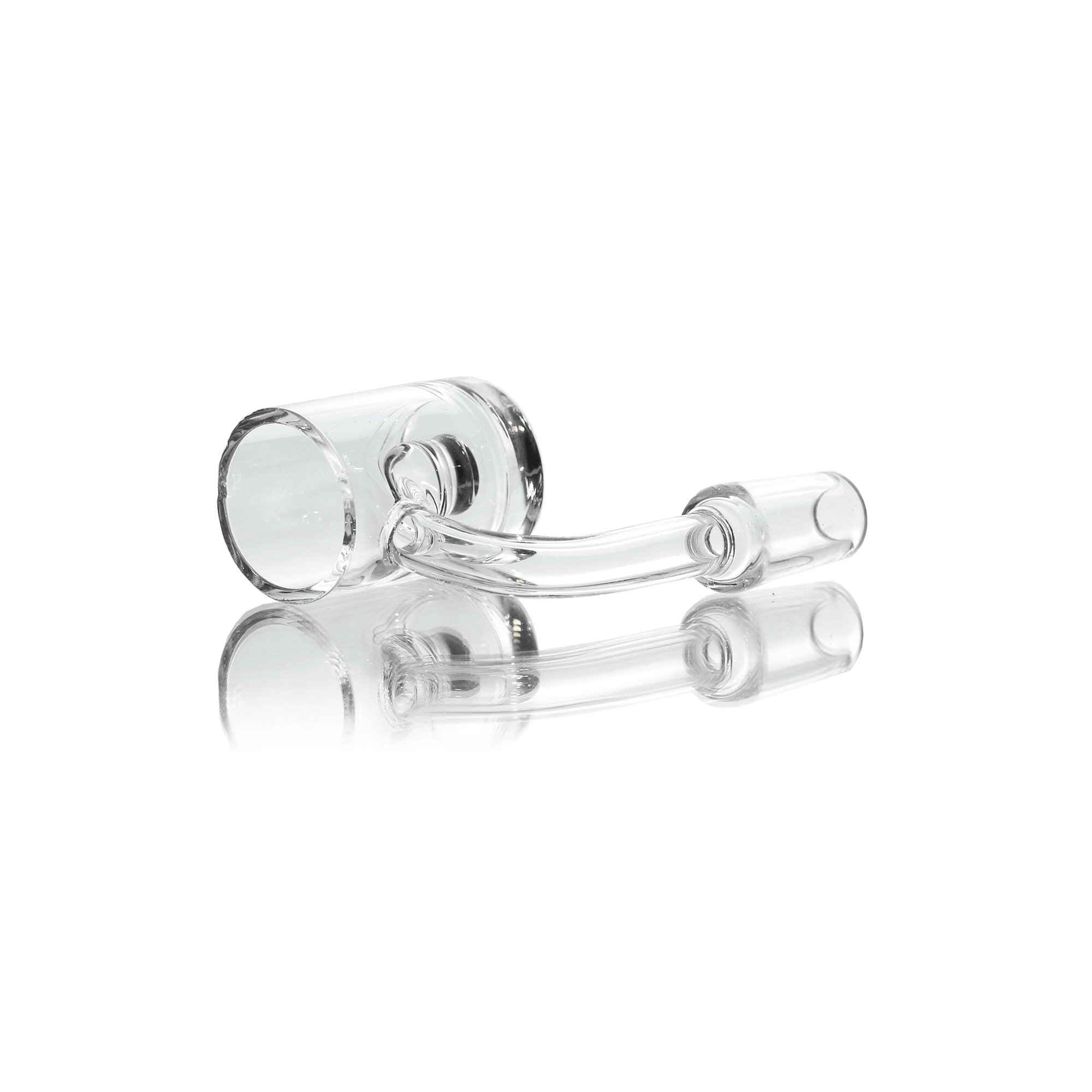 Quartz Banger Core Reactor 14mm Male With Saucer Cap | Angled Banger View | Dabbing Warehouse