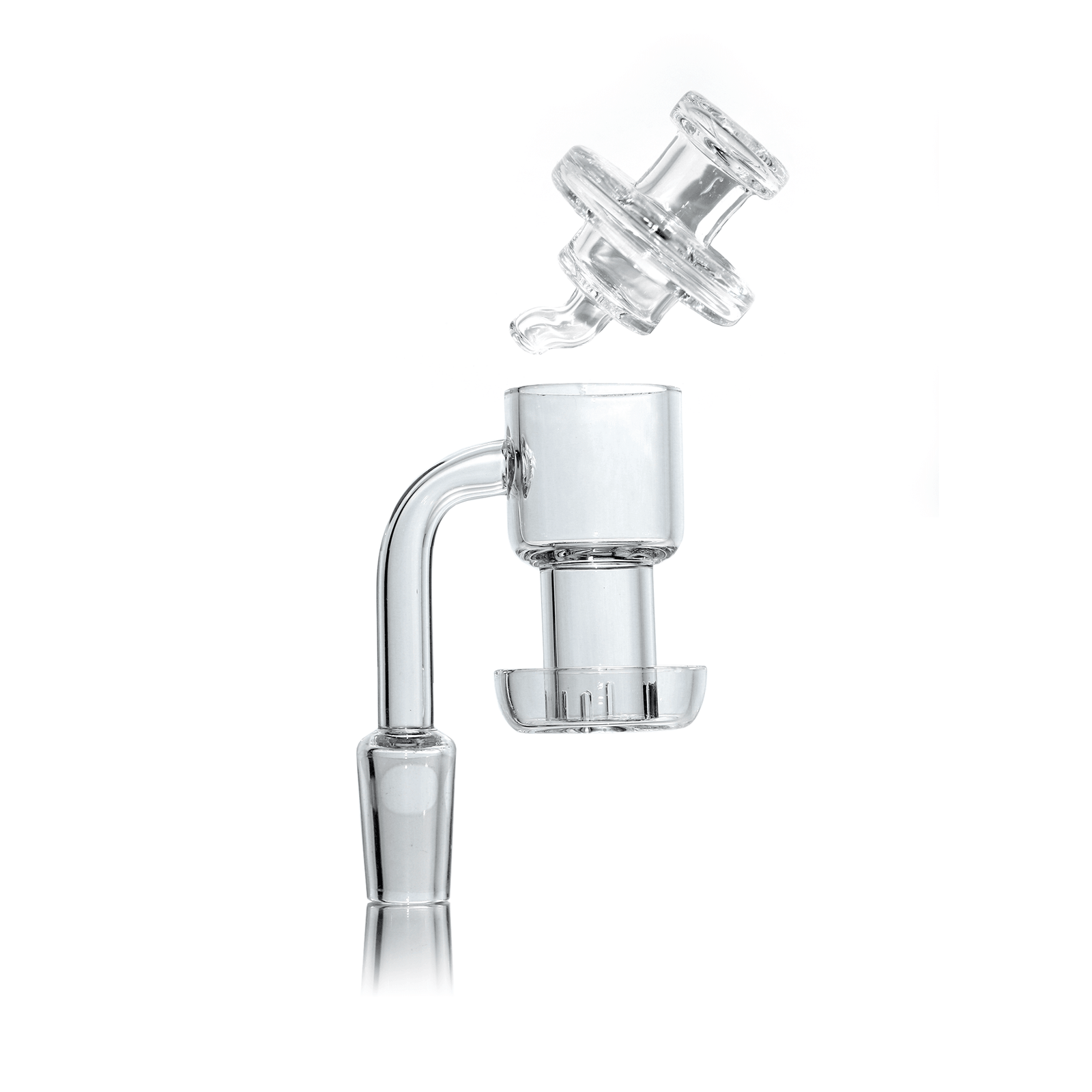 Quartz Banger Terp Slurper 14mm Male With Spinning Cap | Full Kit View | Dabbing Warehouse