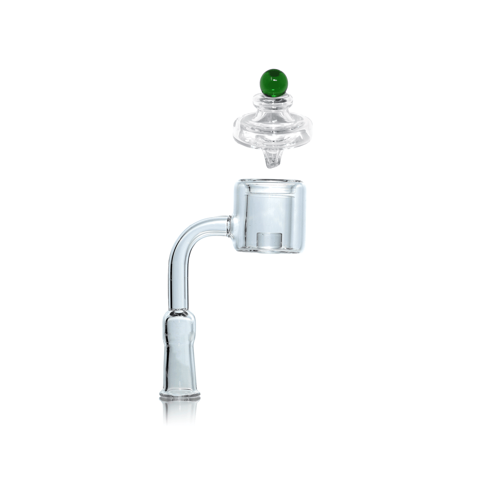 Quartz Banger Thermal Core Reactor | 10mm Female With Saucer Cap | Full Stack | Dabbing Warehouse