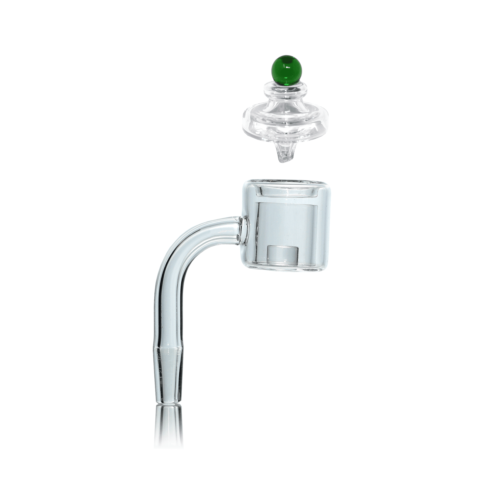 Quartz Banger Thermal Core Reactor 10mm Male With Saucer Cap | Complete Kit View | Dabbing Warehouse